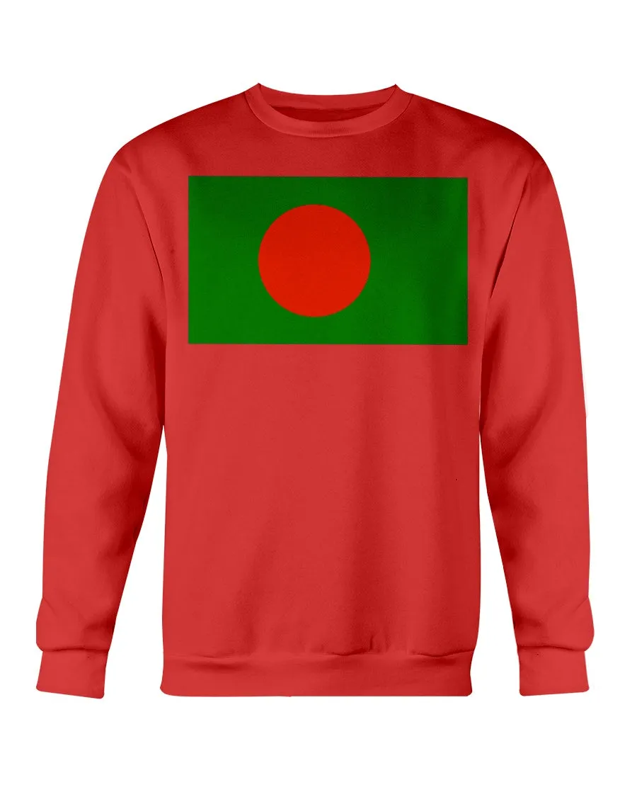 Bangladesh Flag Gildan Crewneck Sweatshirt