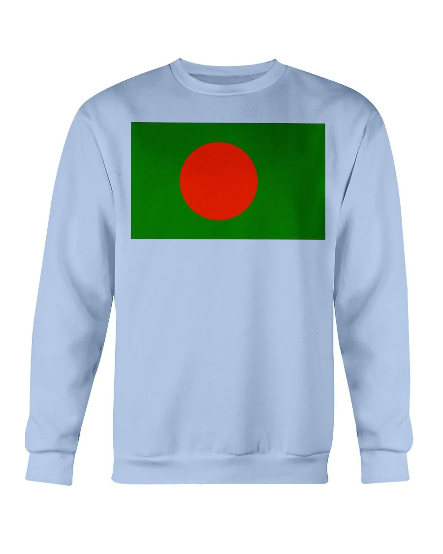 Bangladesh Flag Gildan Crewneck Sweatshirt