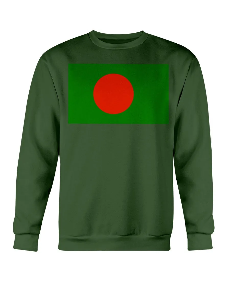 Bangladesh Flag Gildan Crewneck Sweatshirt