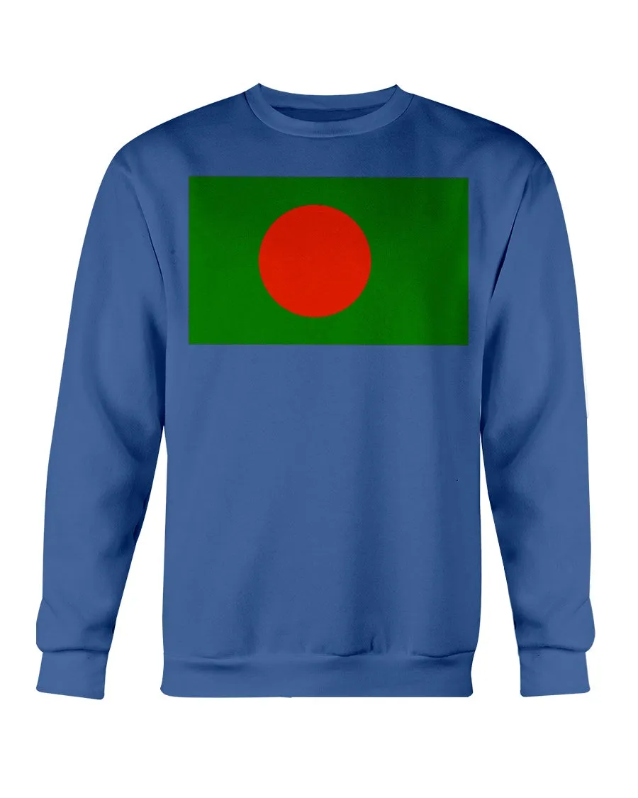 Bangladesh Flag Gildan Crewneck Sweatshirt