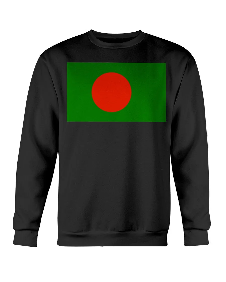 Bangladesh Flag Gildan Crewneck Sweatshirt
