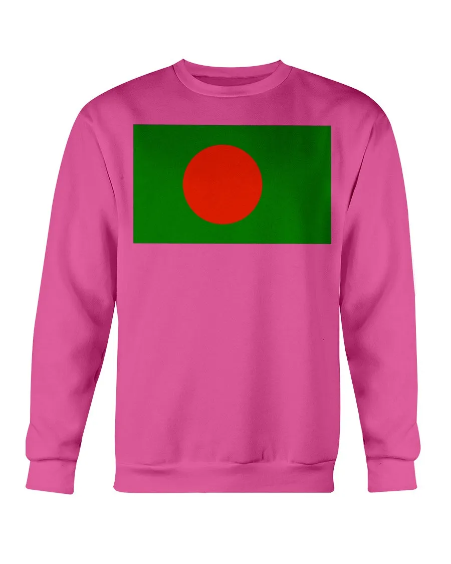 Bangladesh Flag Gildan Crewneck Sweatshirt