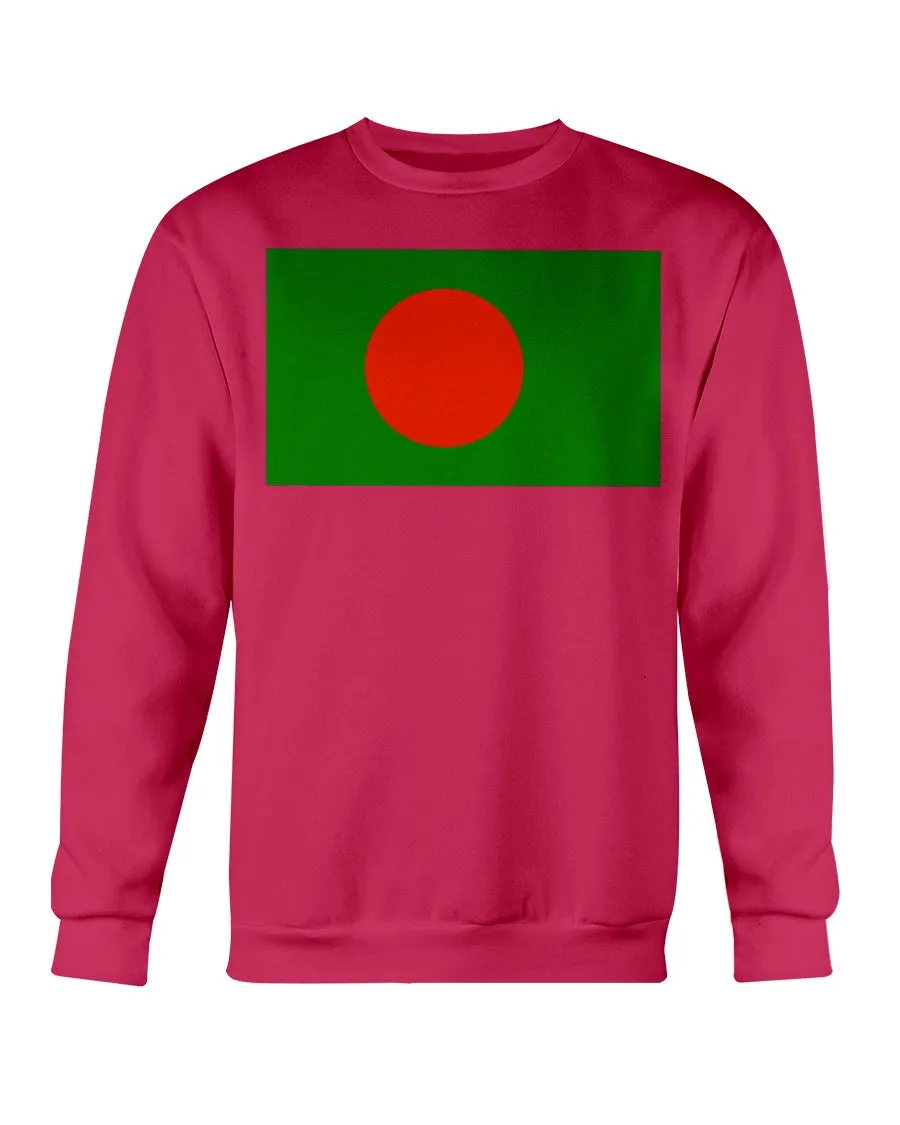 Bangladesh Flag Gildan Crewneck Sweatshirt