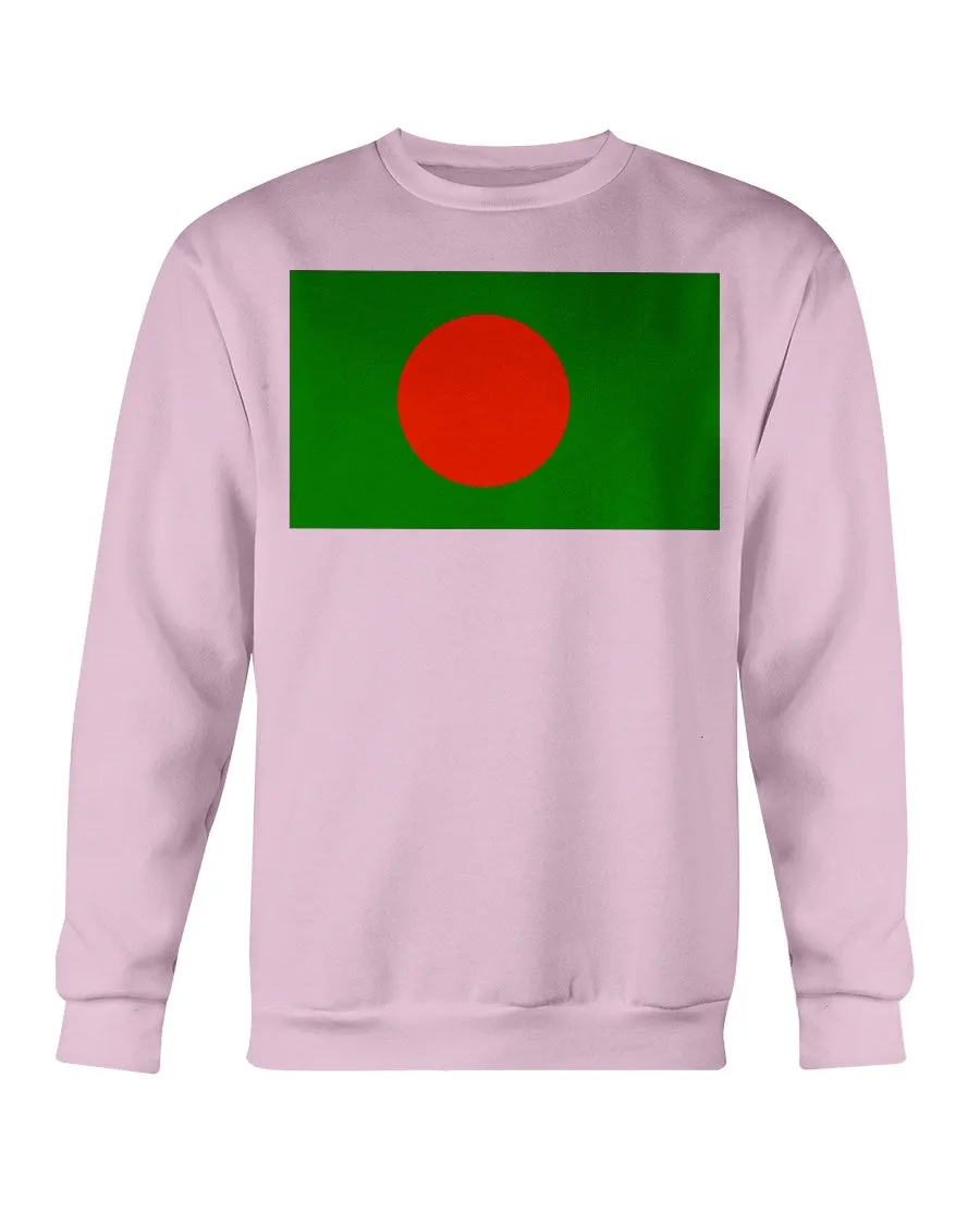 Bangladesh Flag Gildan Crewneck Sweatshirt
