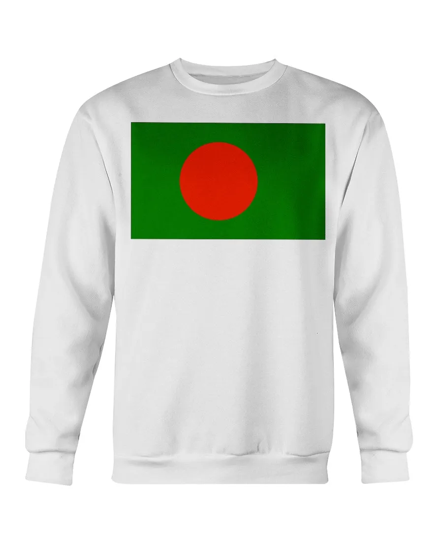 Bangladesh Flag Gildan Crewneck Sweatshirt