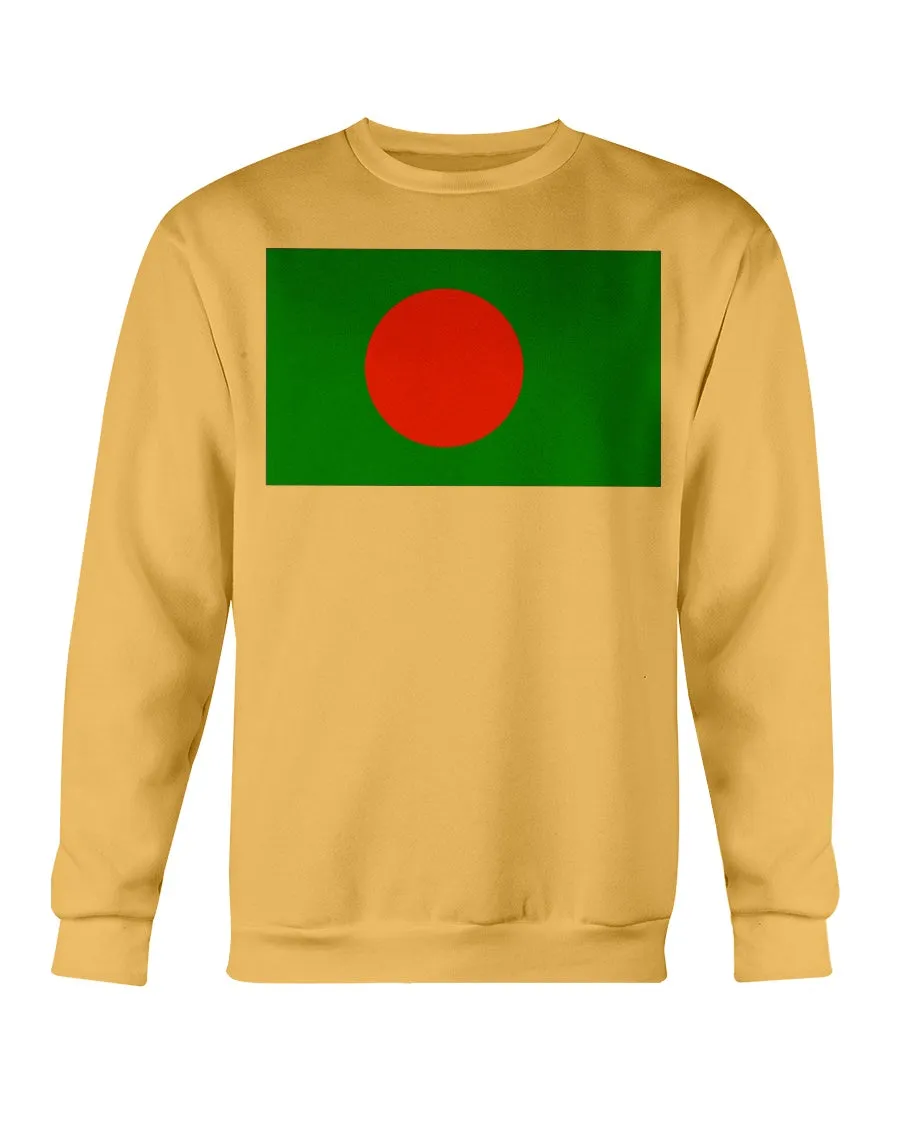 Bangladesh Flag Gildan Crewneck Sweatshirt