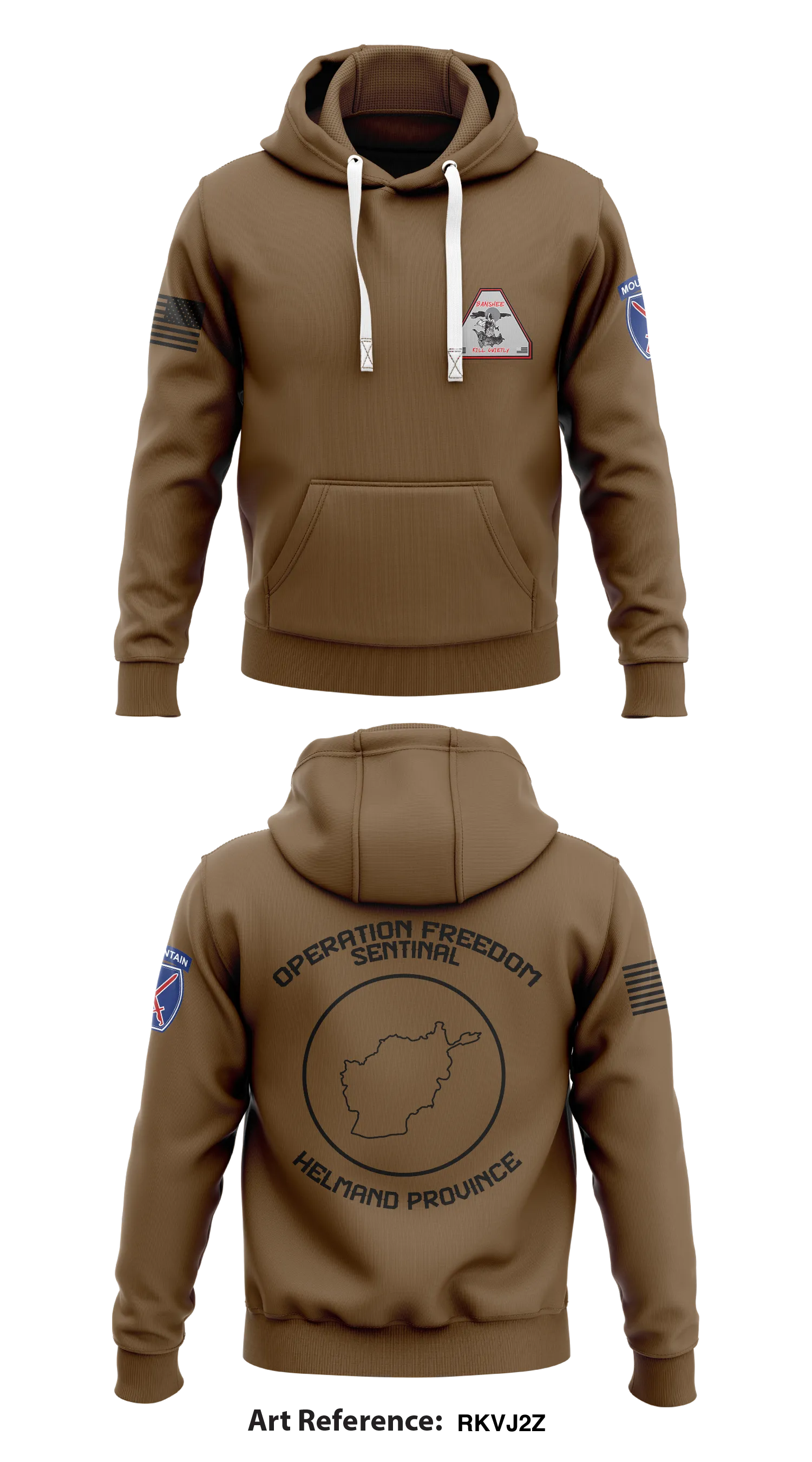 Banshee Troop, 3-71 Cav Store 1  Core Men's Hooded Performance Sweatshirt - RKVJ2Z