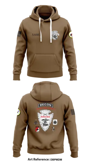 Banshee Troop, 3-71 Cavalry Store 1  Core Men's Hooded Performance Sweatshirt - dbPMDM