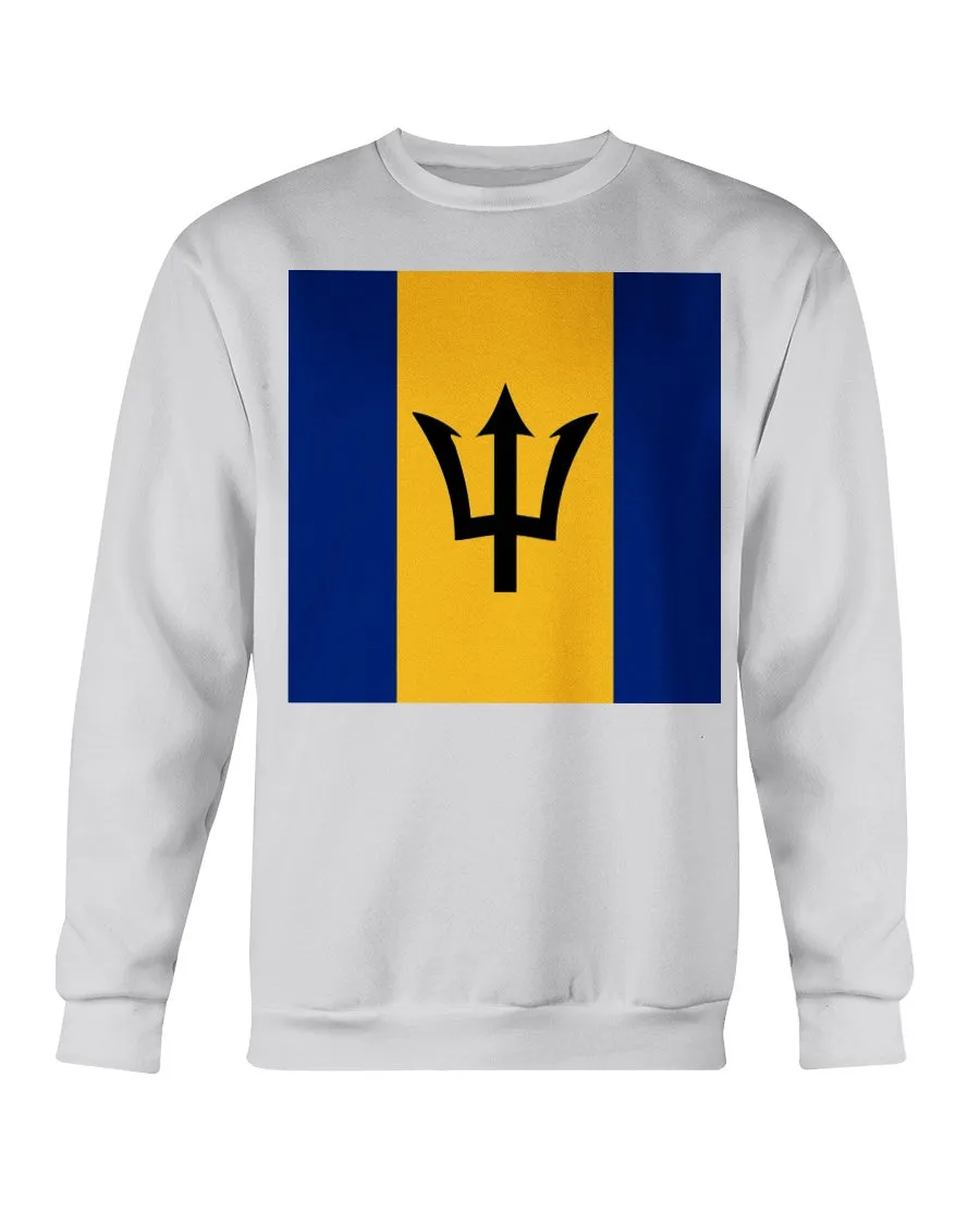Barbados Flag Gildan Crewneck Sweatshirt
