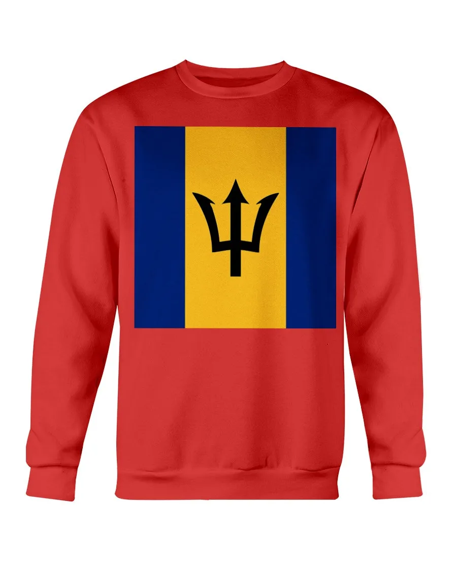 Barbados Flag Gildan Crewneck Sweatshirt