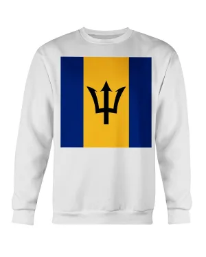 Barbados Flag Gildan Crewneck Sweatshirt