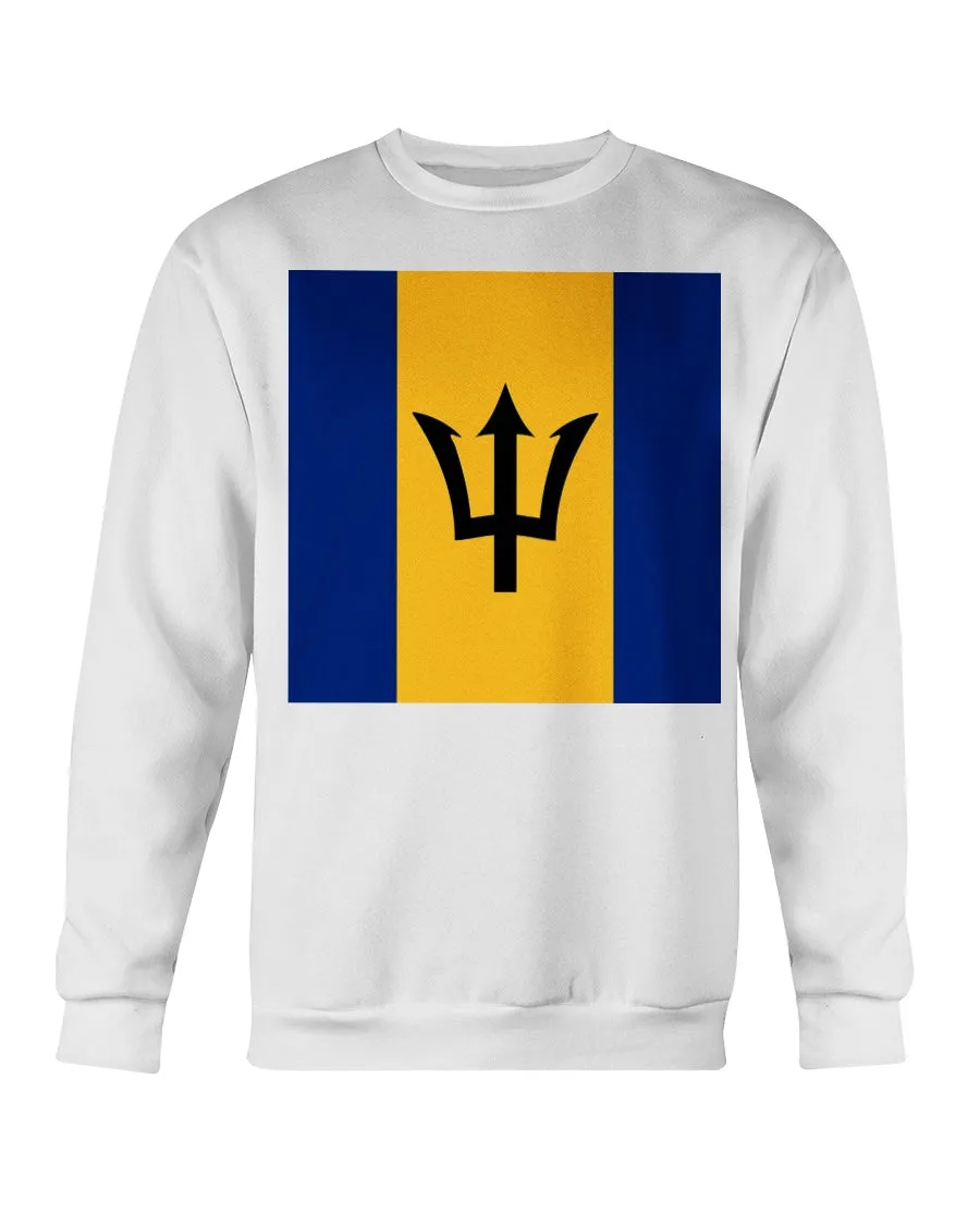Barbados Flag Gildan Crewneck Sweatshirt
