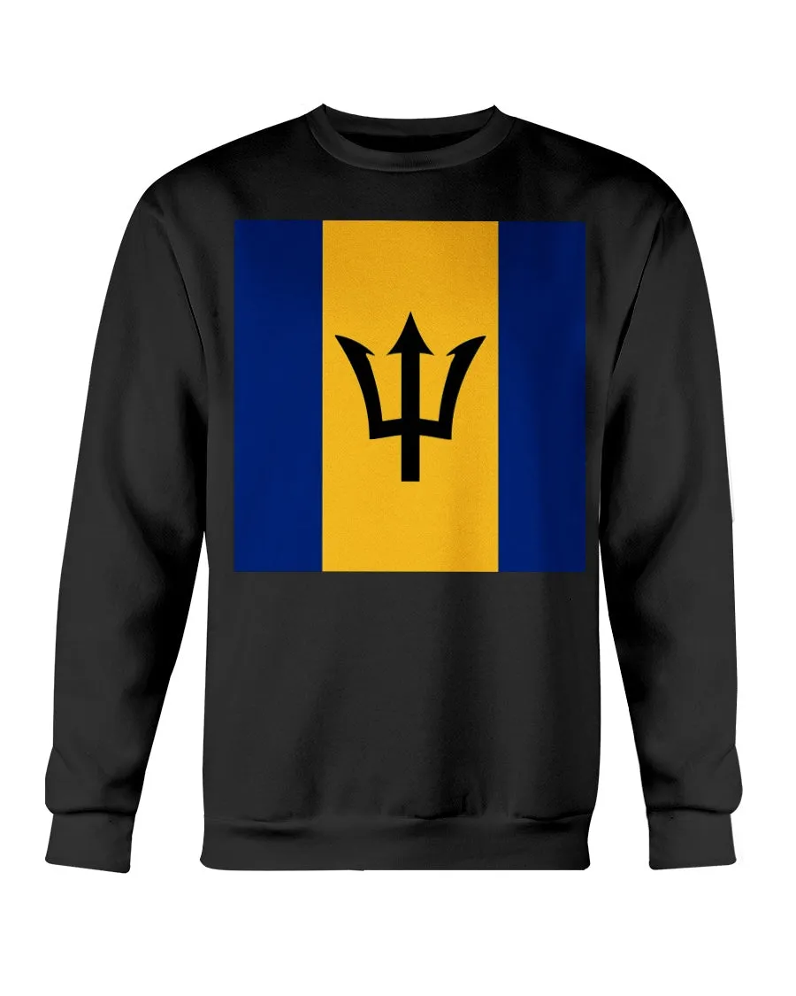 Barbados Flag Gildan Crewneck Sweatshirt