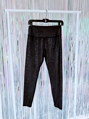 Barely There Embossed Leggings - Black