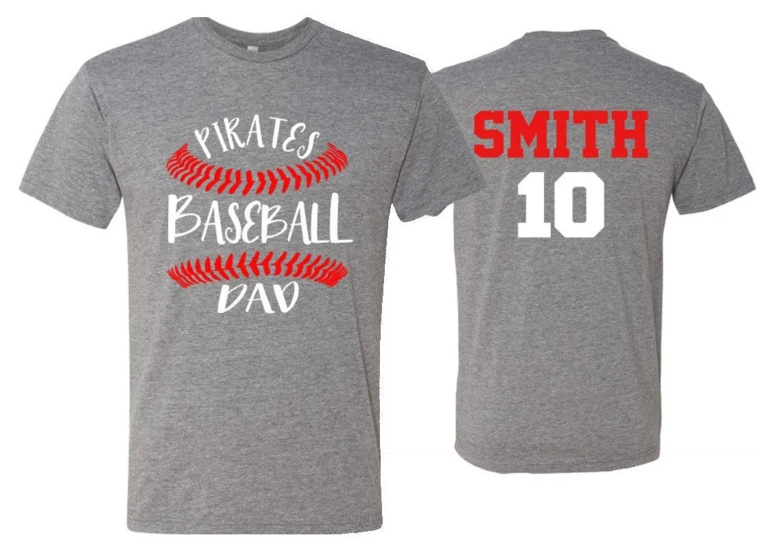Baseball Dad Shirt | Dad Baseball Shirt | Customize your team & colors | Baseball Spirit Wear | Baseball Shirt | Custom Shirt