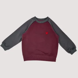 Best Friend  Organic Sweatshirt  Raglan  Claret
