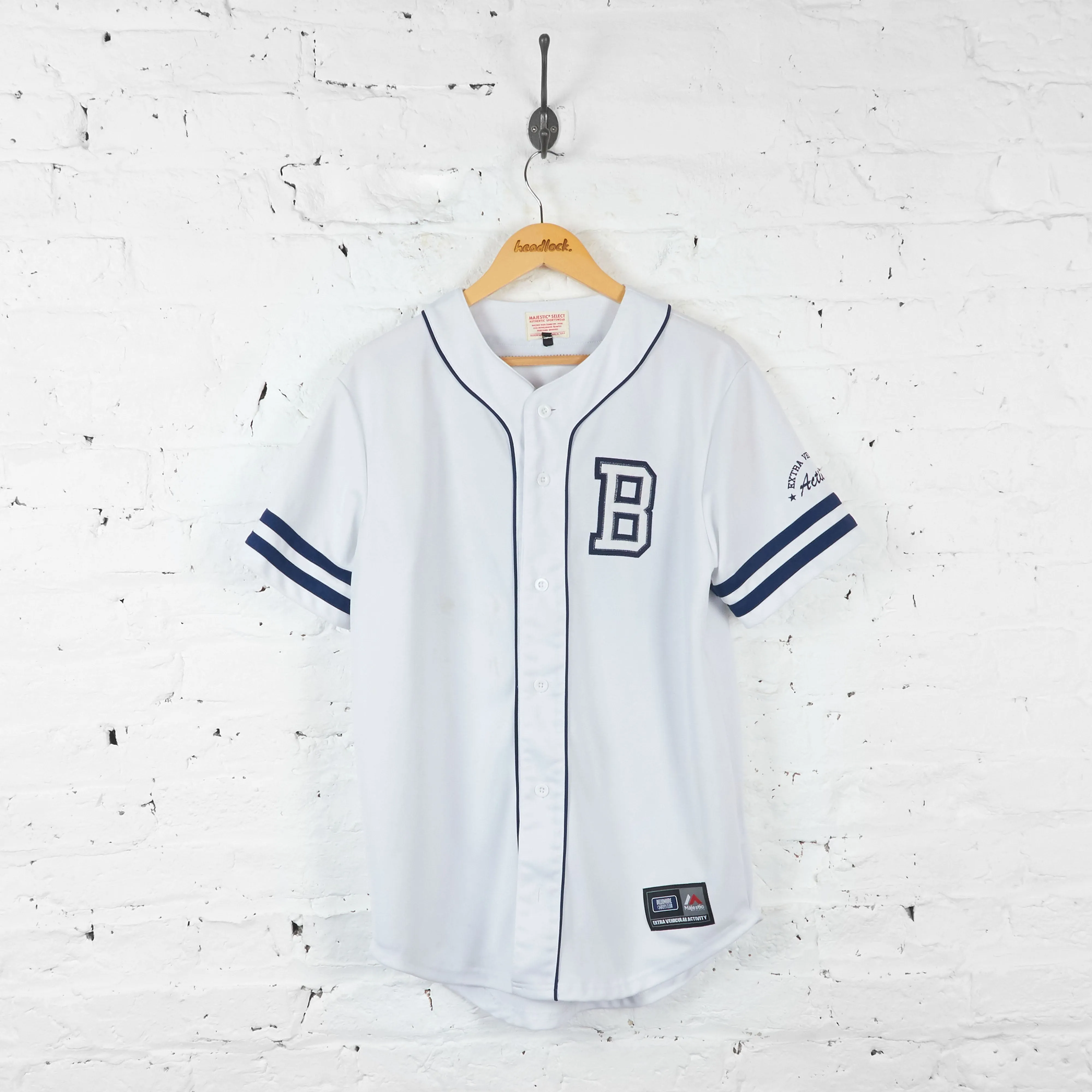 Billionaire Boys Club Majestic Baseball Jersey - White - M