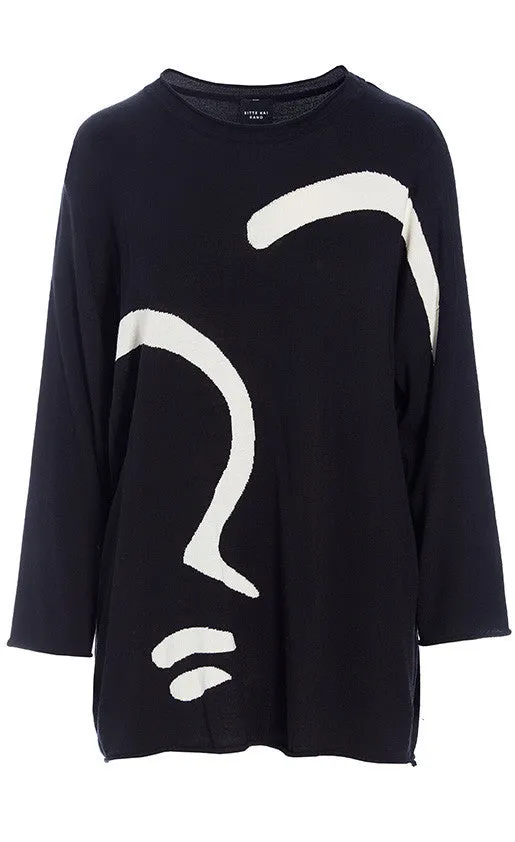 Bitte Kai Rand Bloom Knit Blouse With Face