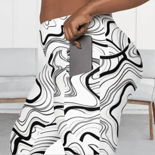 Black Fitness Leggings with Phone Pocket