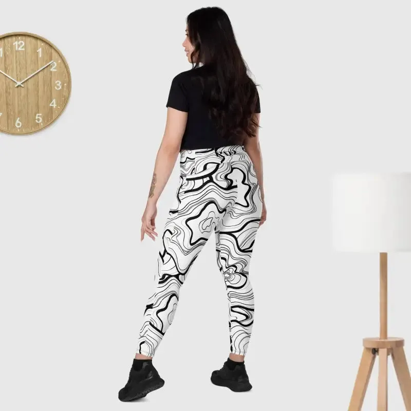 Black Fitness Leggings with Phone Pocket