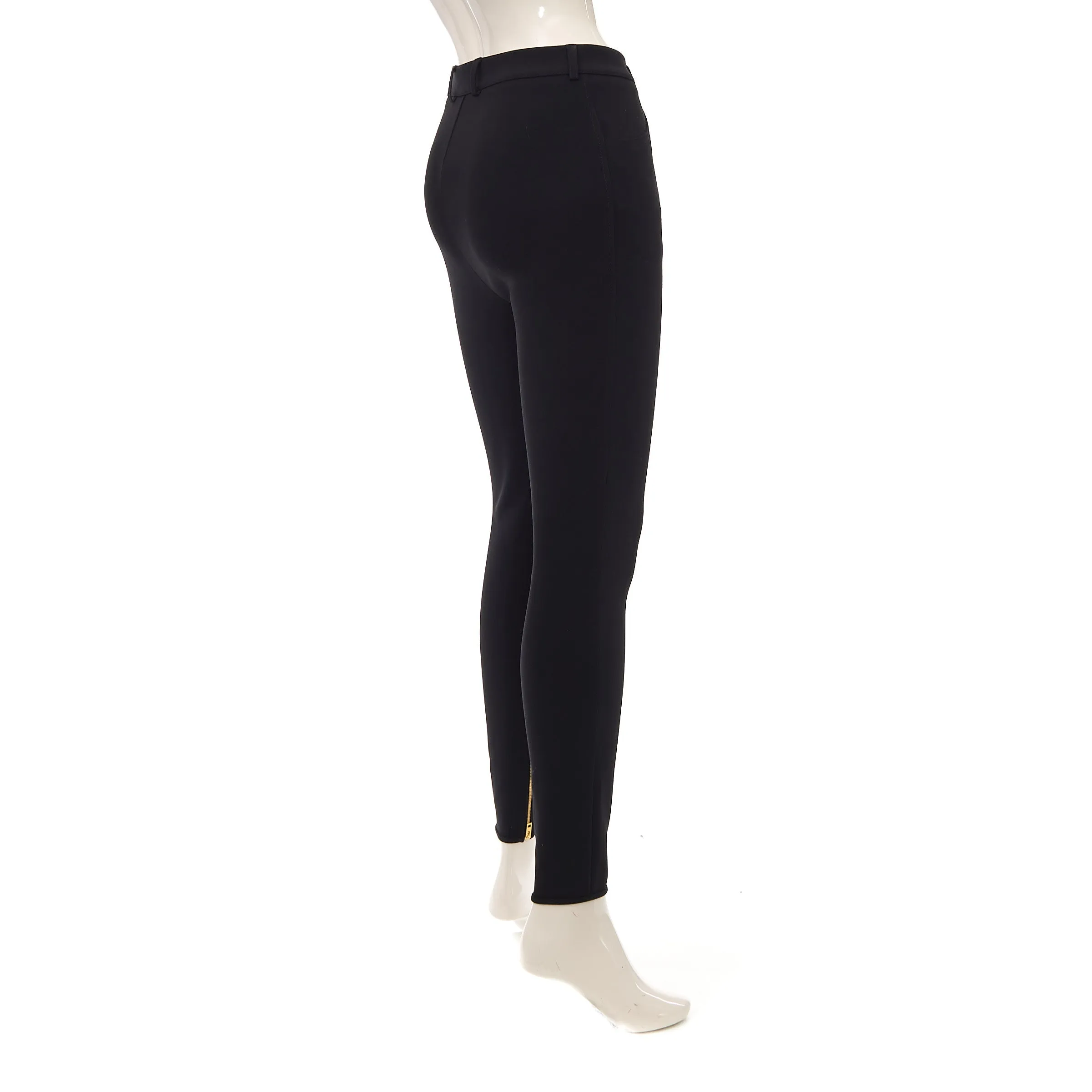 Black Riding Pants In Compact Wool