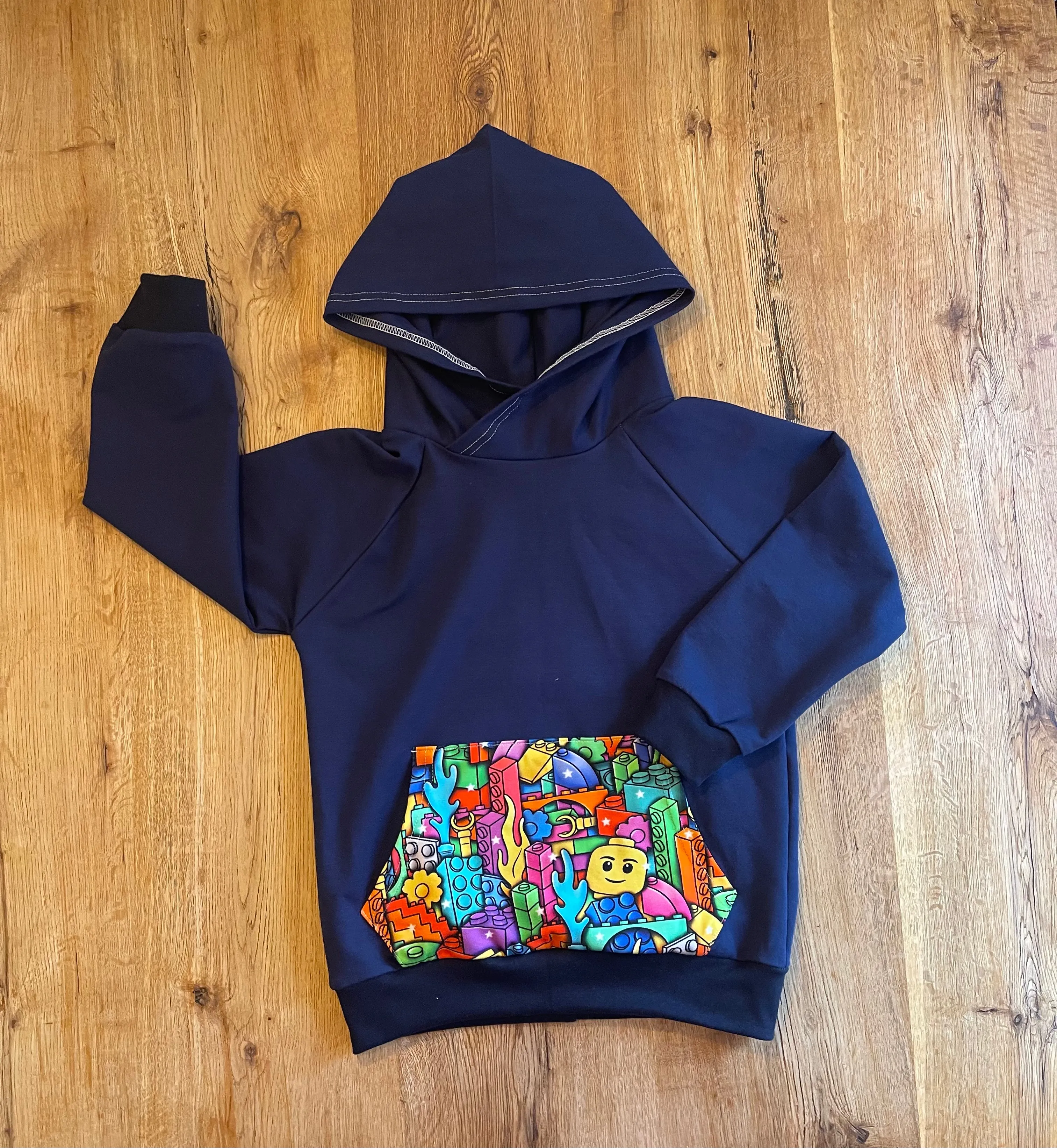 Blue Dinosaur Hoodie - 7-8 Years