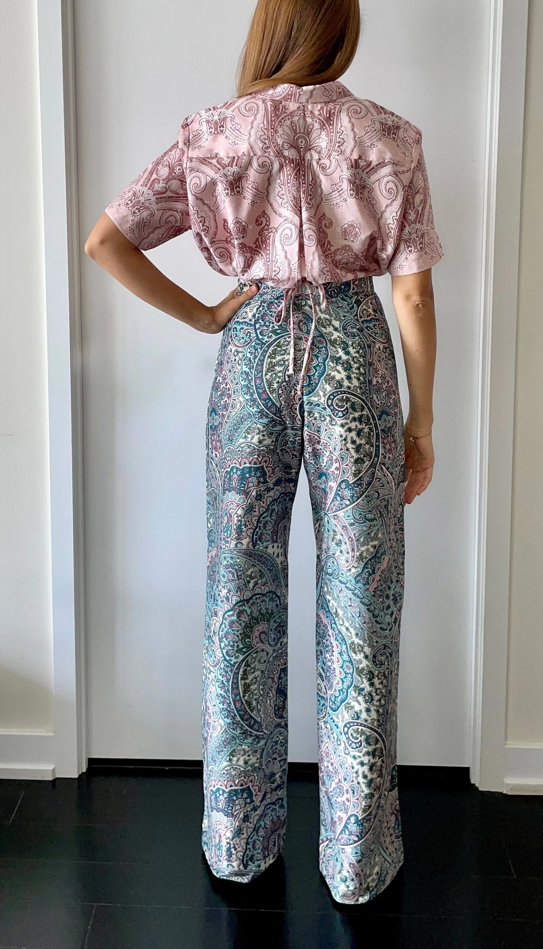 Blue Paisley Pants