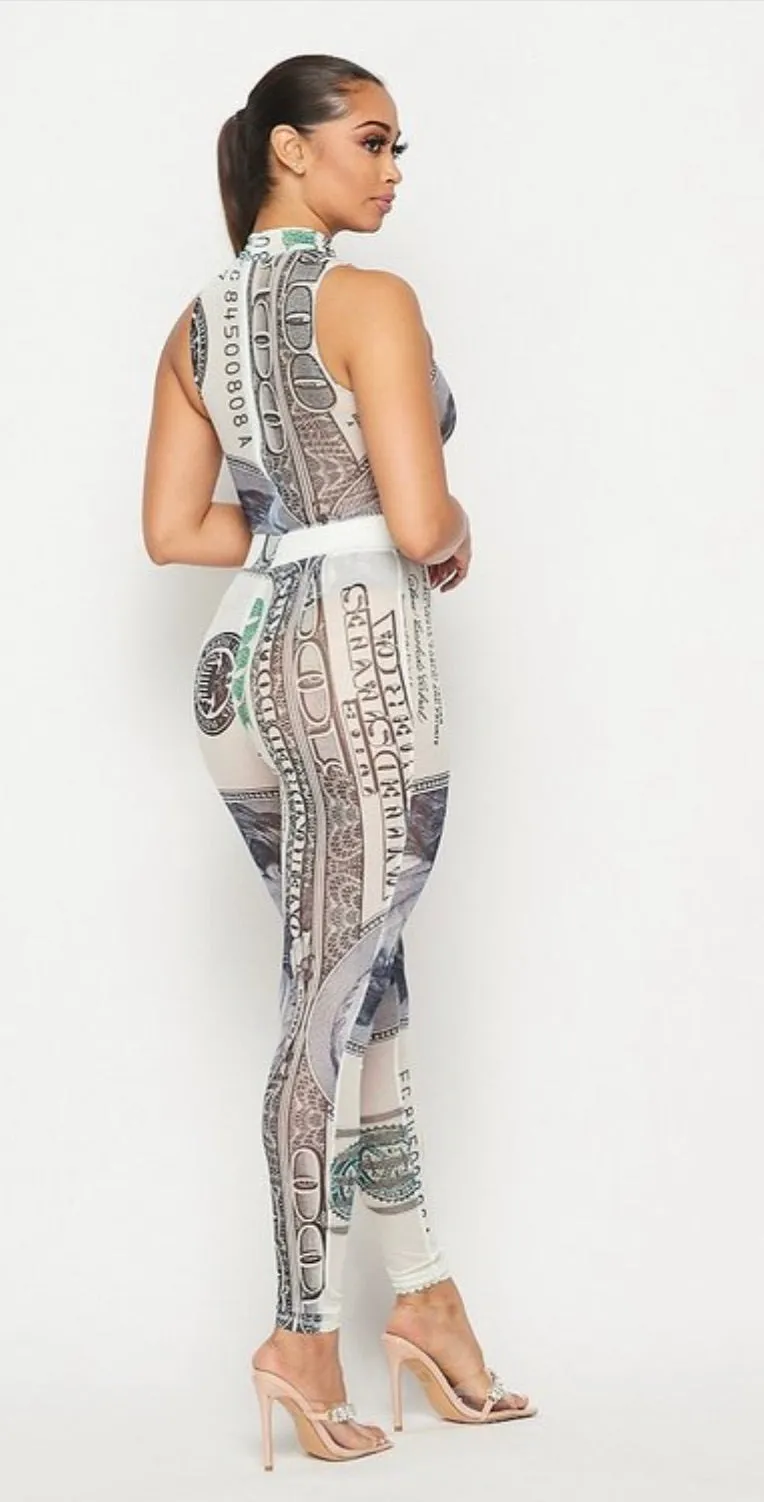 Body & Money Sheer Two Piece Set