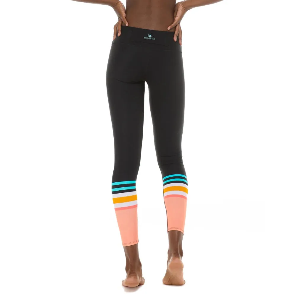 BODY GLOVE CORAL REEF ALOHA LEGGING BLACK