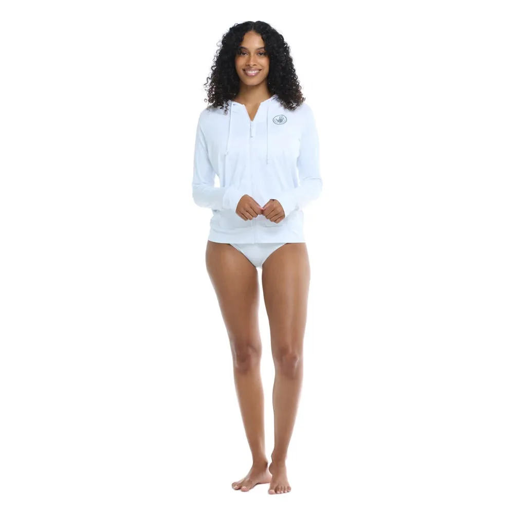 BODY GLOVE SMOOTHIES ADELINE ZIP-UP HOODIE SNOW