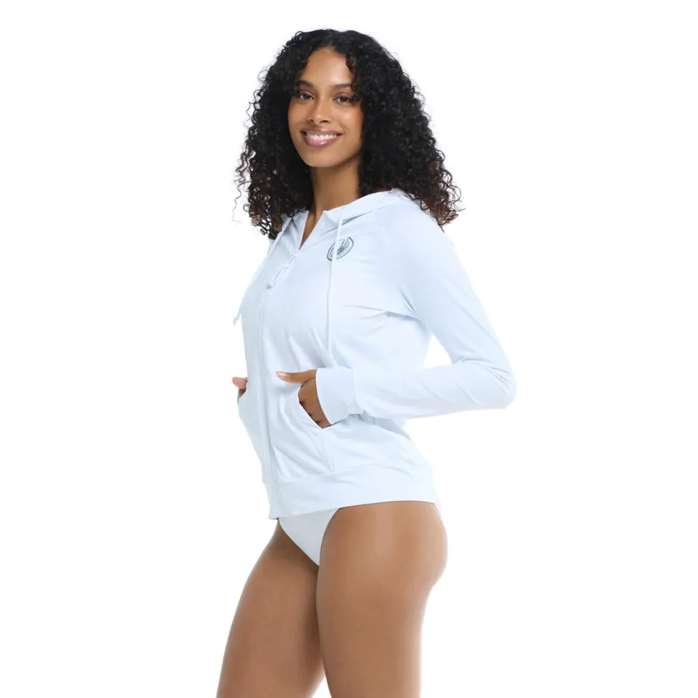 BODY GLOVE SMOOTHIES ADELINE ZIP-UP HOODIE SNOW