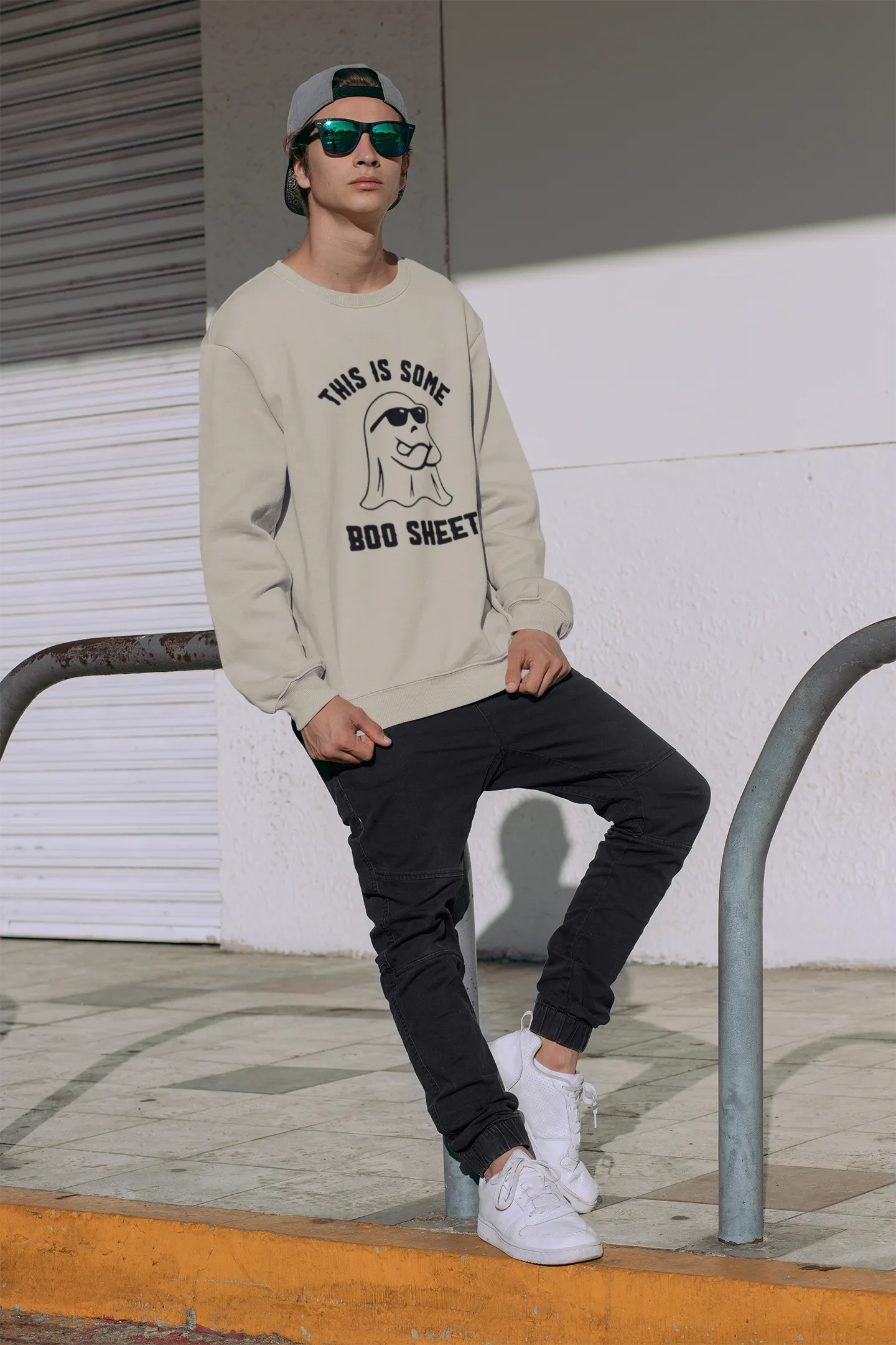 BOO SHEET CREWNECK SWEATSHIRT