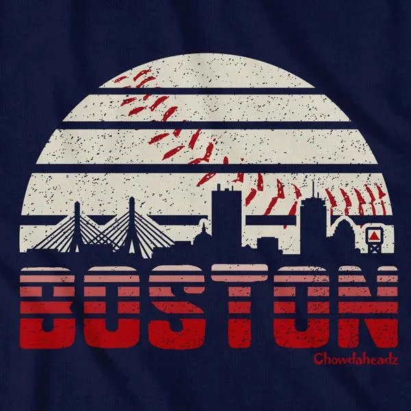 Boston Baseball Skyline T-Shirt