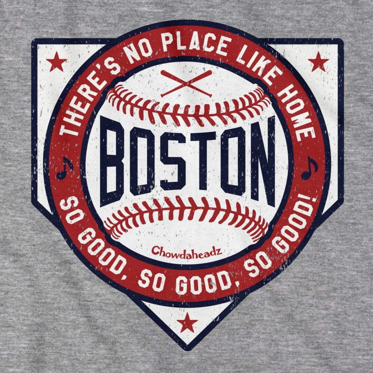 Boston There's No Place Like Home Baseball T-Shirt