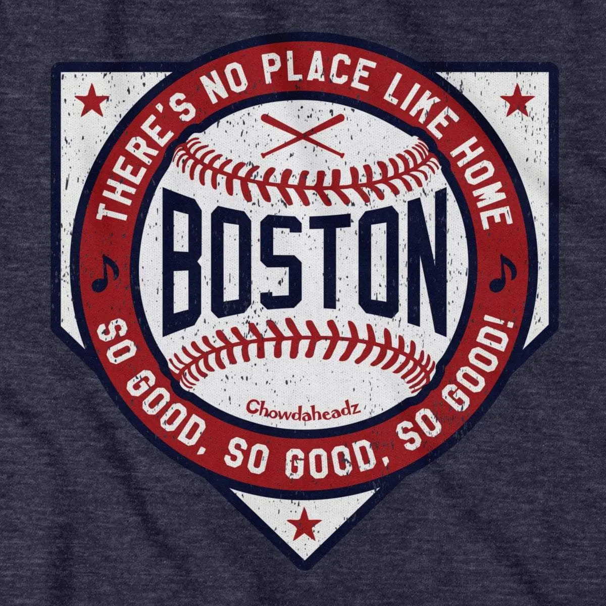 Boston There's No Place Like Home Baseball T-Shirt
