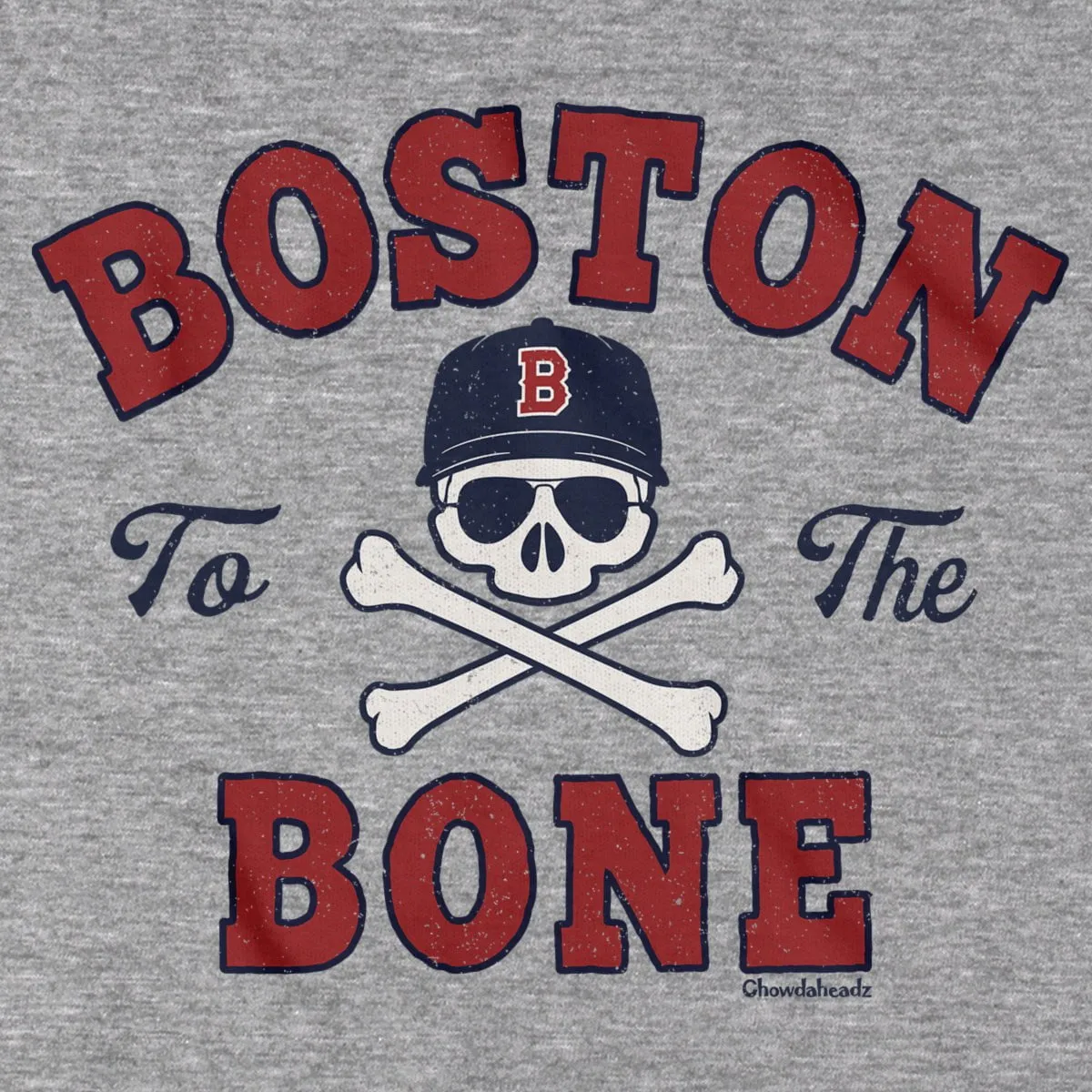 Boston To The Bone Baseball T-shirt