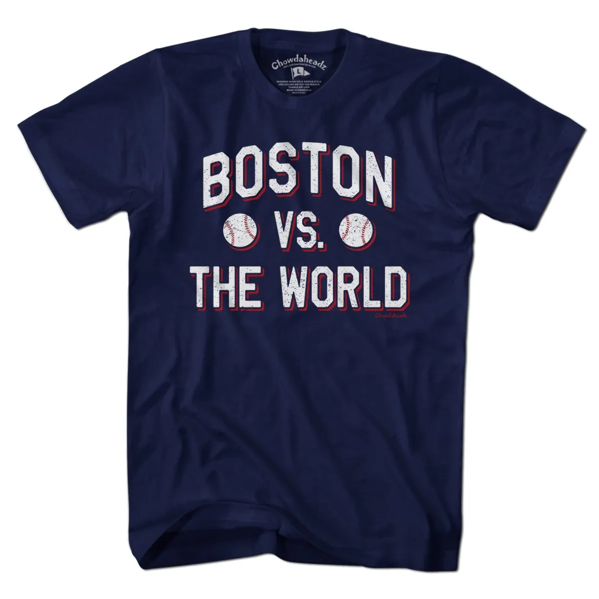 Boston vs The World Baseball T-Shirt