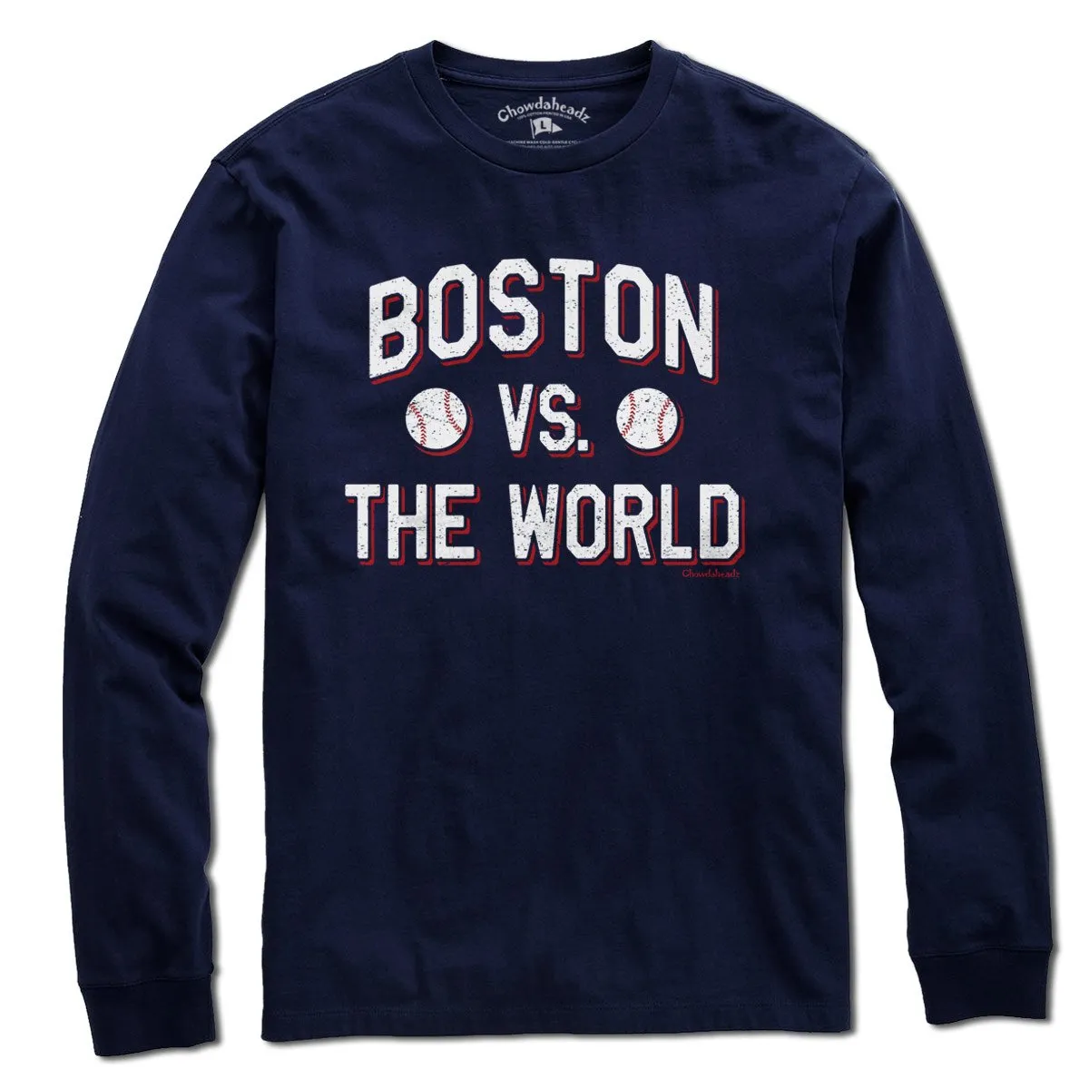Boston vs The World Baseball T-Shirt