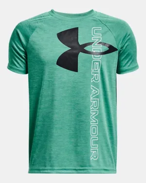 Boys' Tech Split Logo Hybrid Short Sleeve