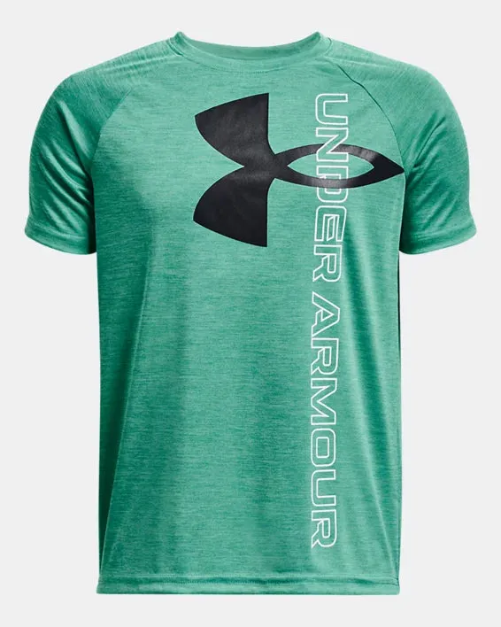 Boys' Tech Split Logo Hybrid Short Sleeve