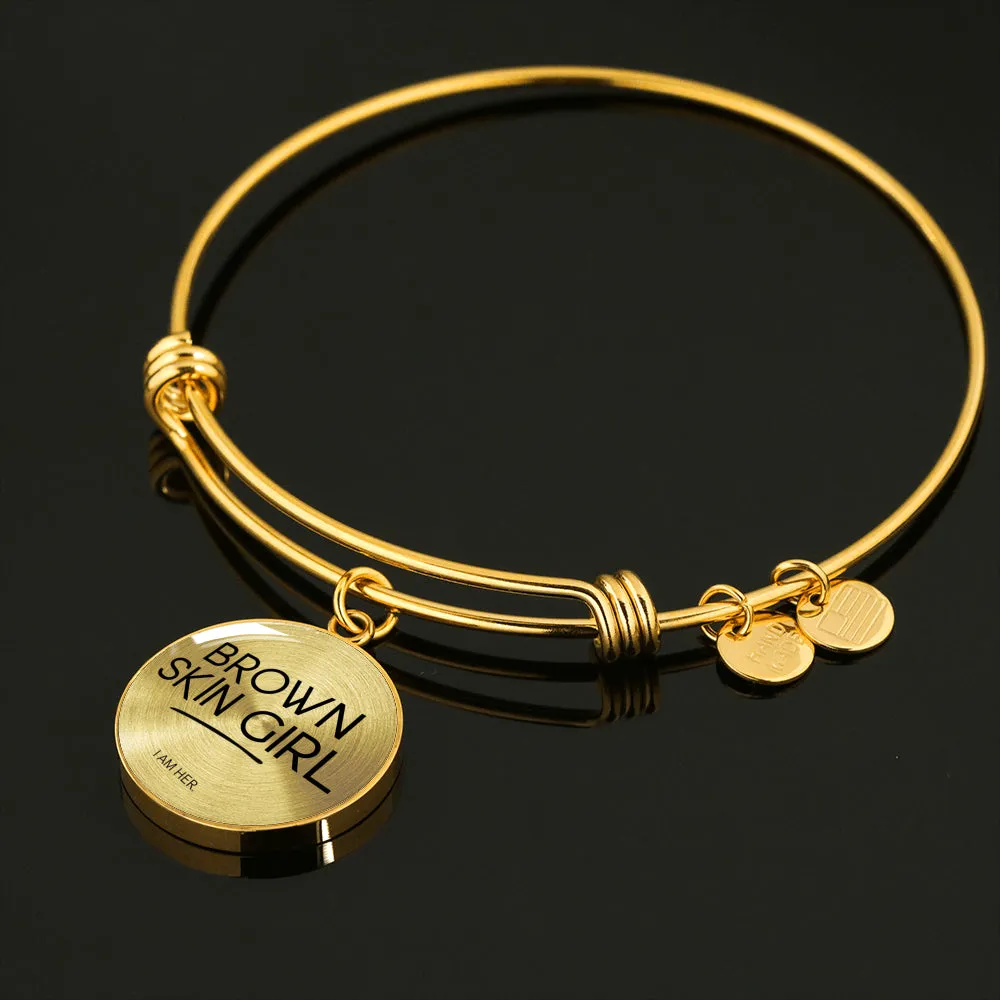 Brown Skin Girl - Women's Bangle Bracelet