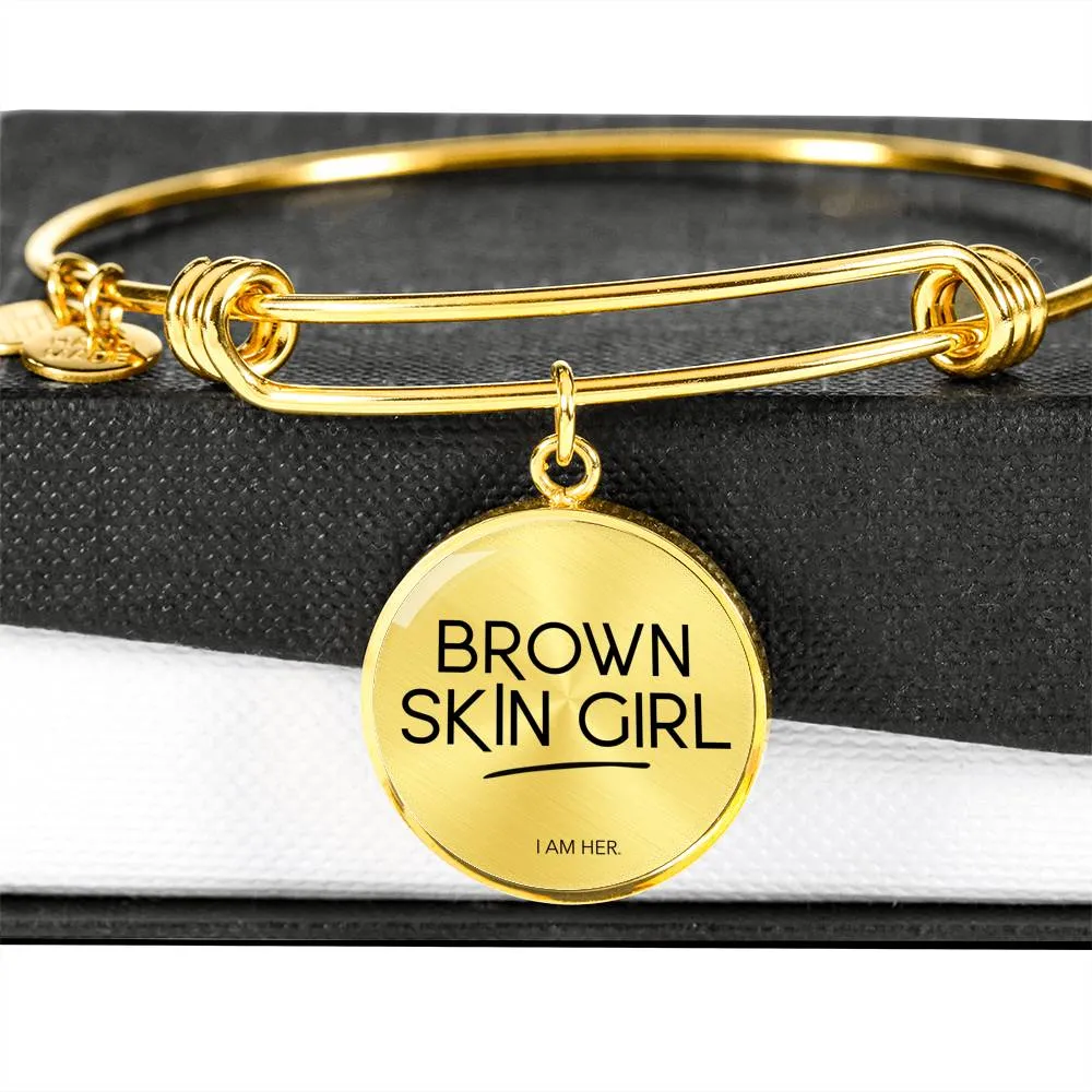 Brown Skin Girl - Women's Bangle Bracelet