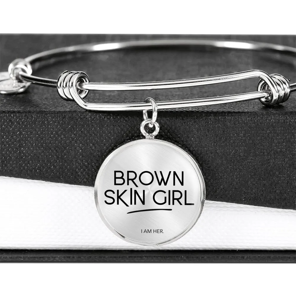 Brown Skin Girl - Women's Bangle Bracelet