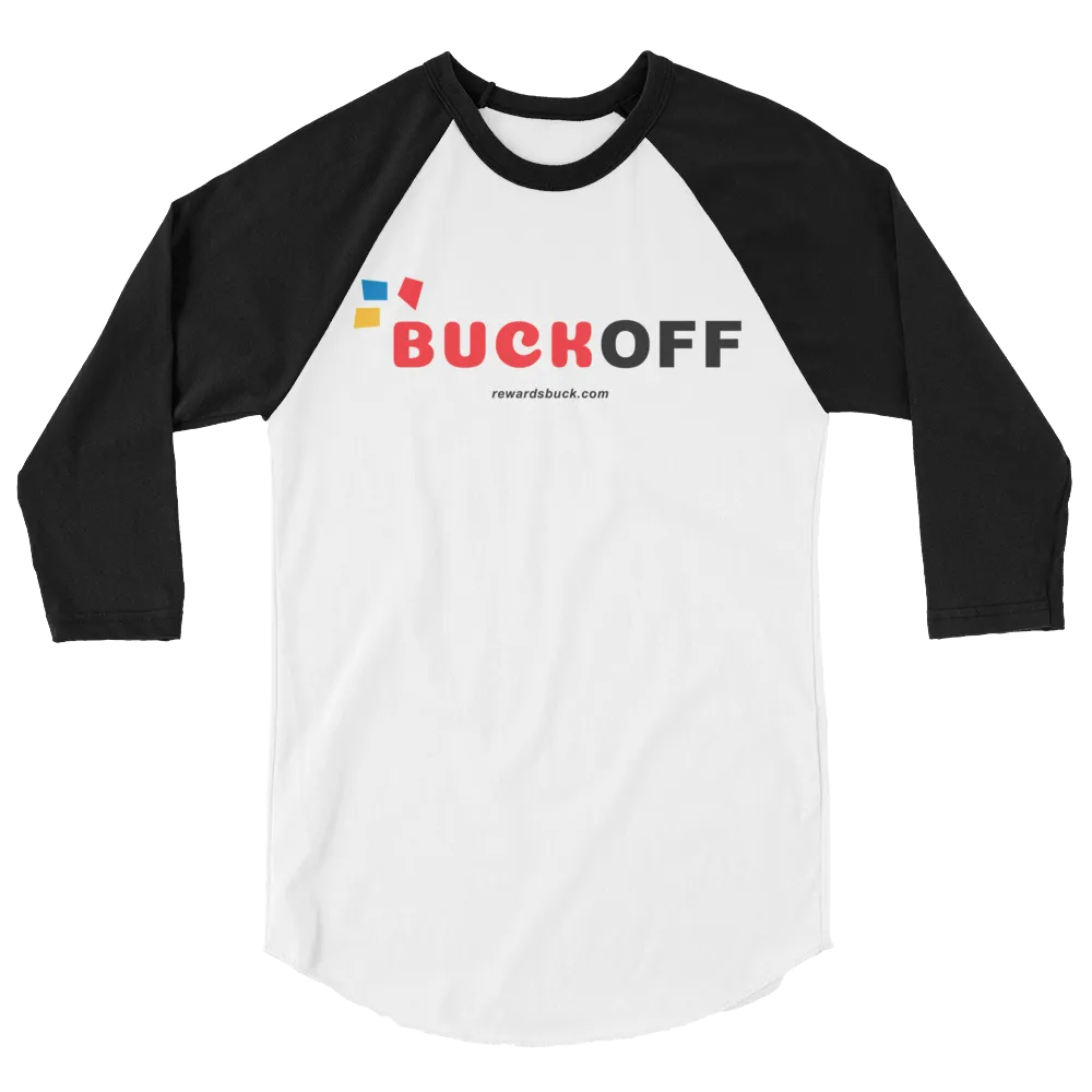 Buck Off 3/4 Sleeve Baseball Shirt