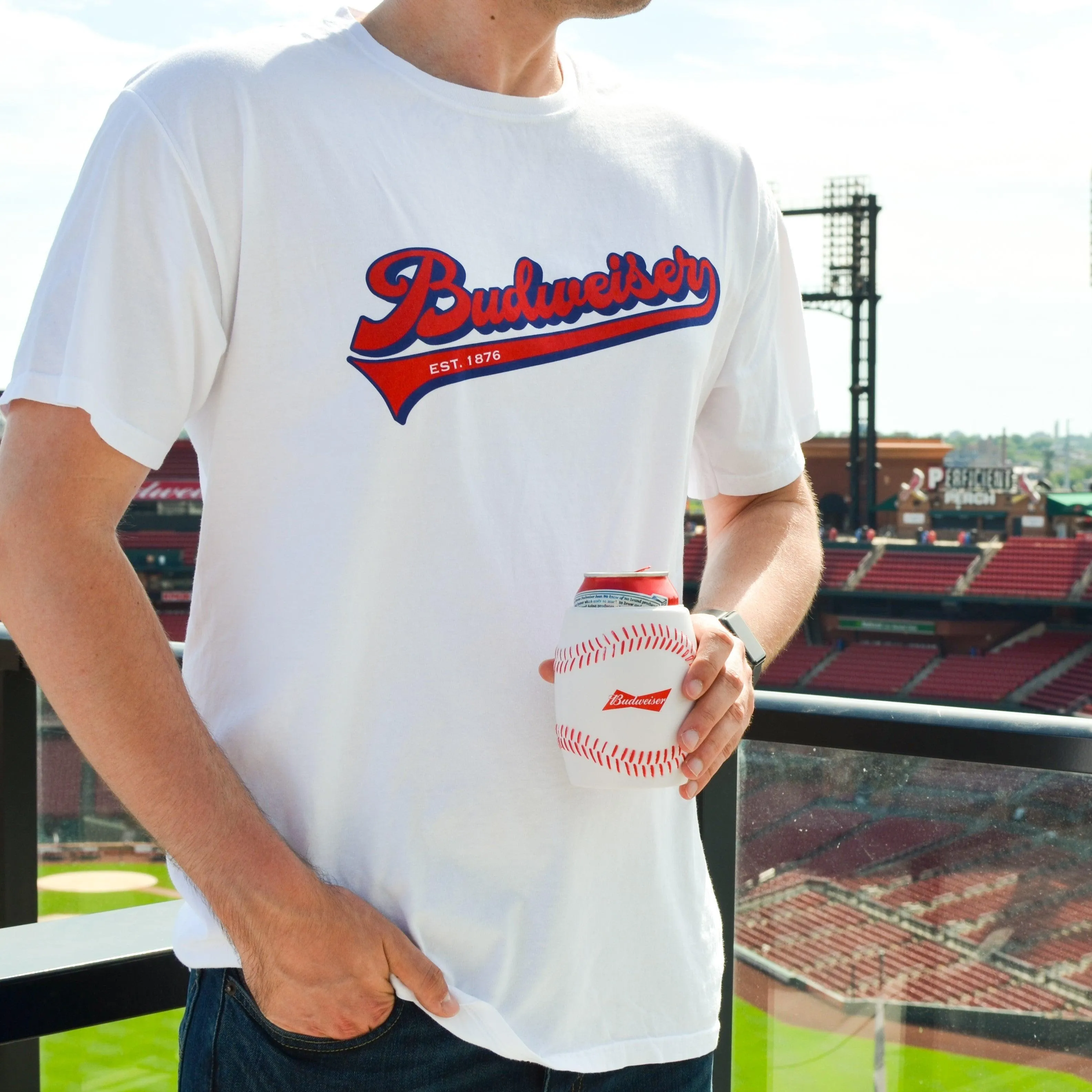 Budweiser Vintage Baseball T Shirt