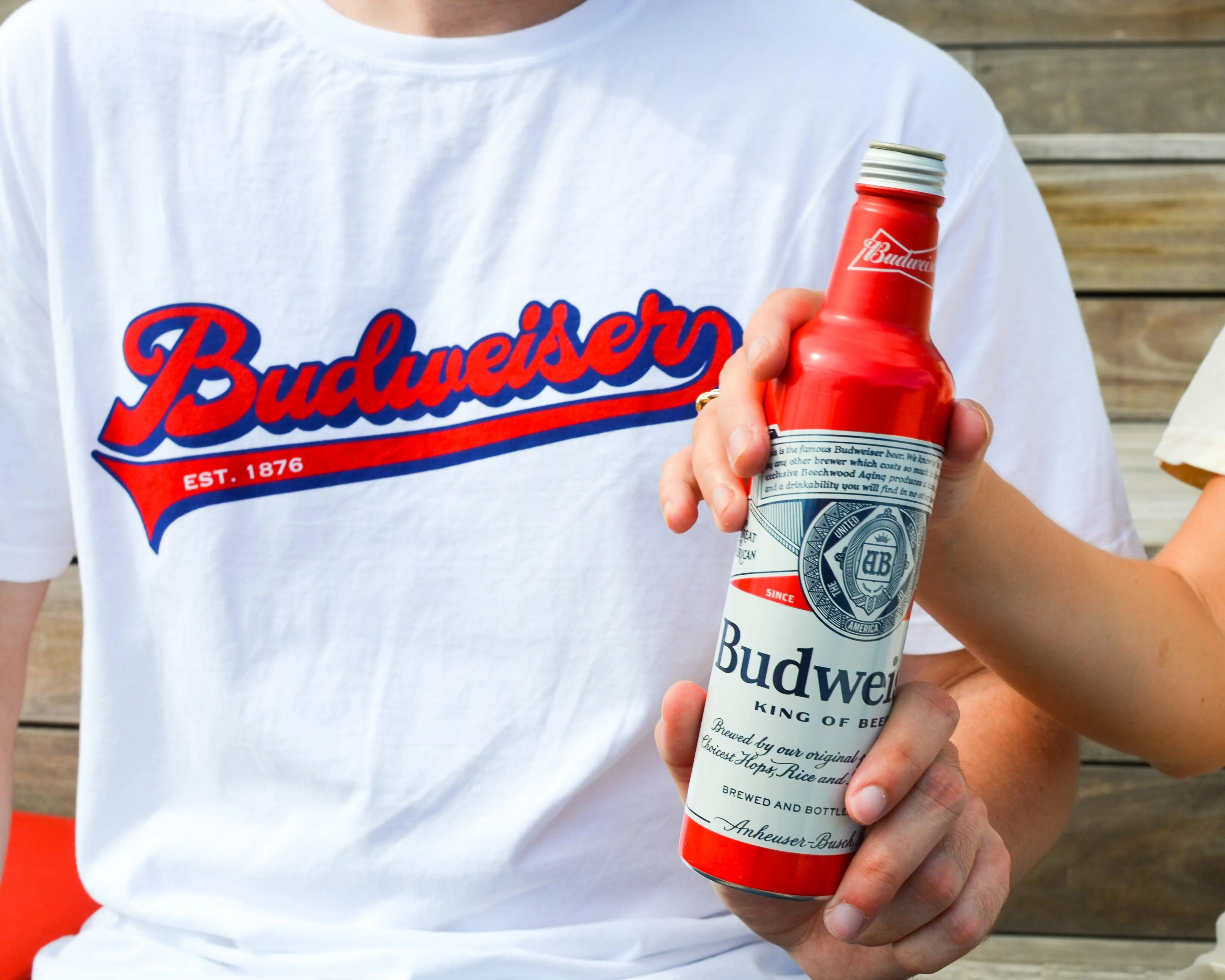 Budweiser Vintage Baseball T Shirt