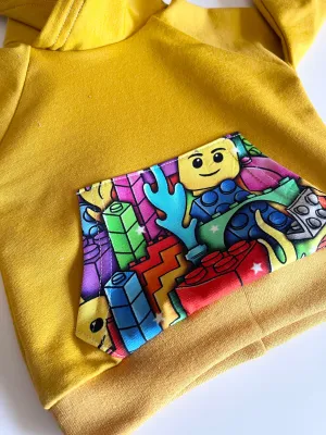 Building Blocks Hoodie - 0/3 months
