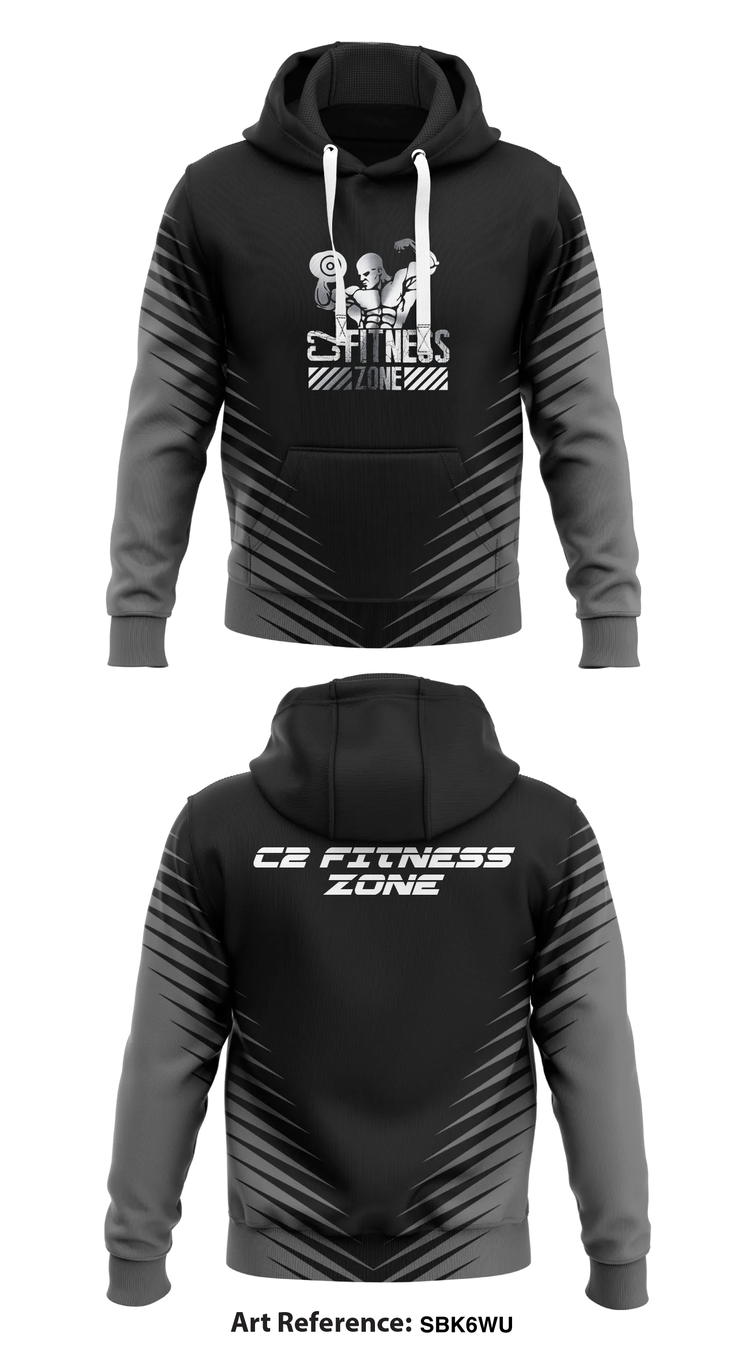 C2 Fitness Zone Store 1  Core Men's Hooded Performance Sweatshirt - SBk6Wu