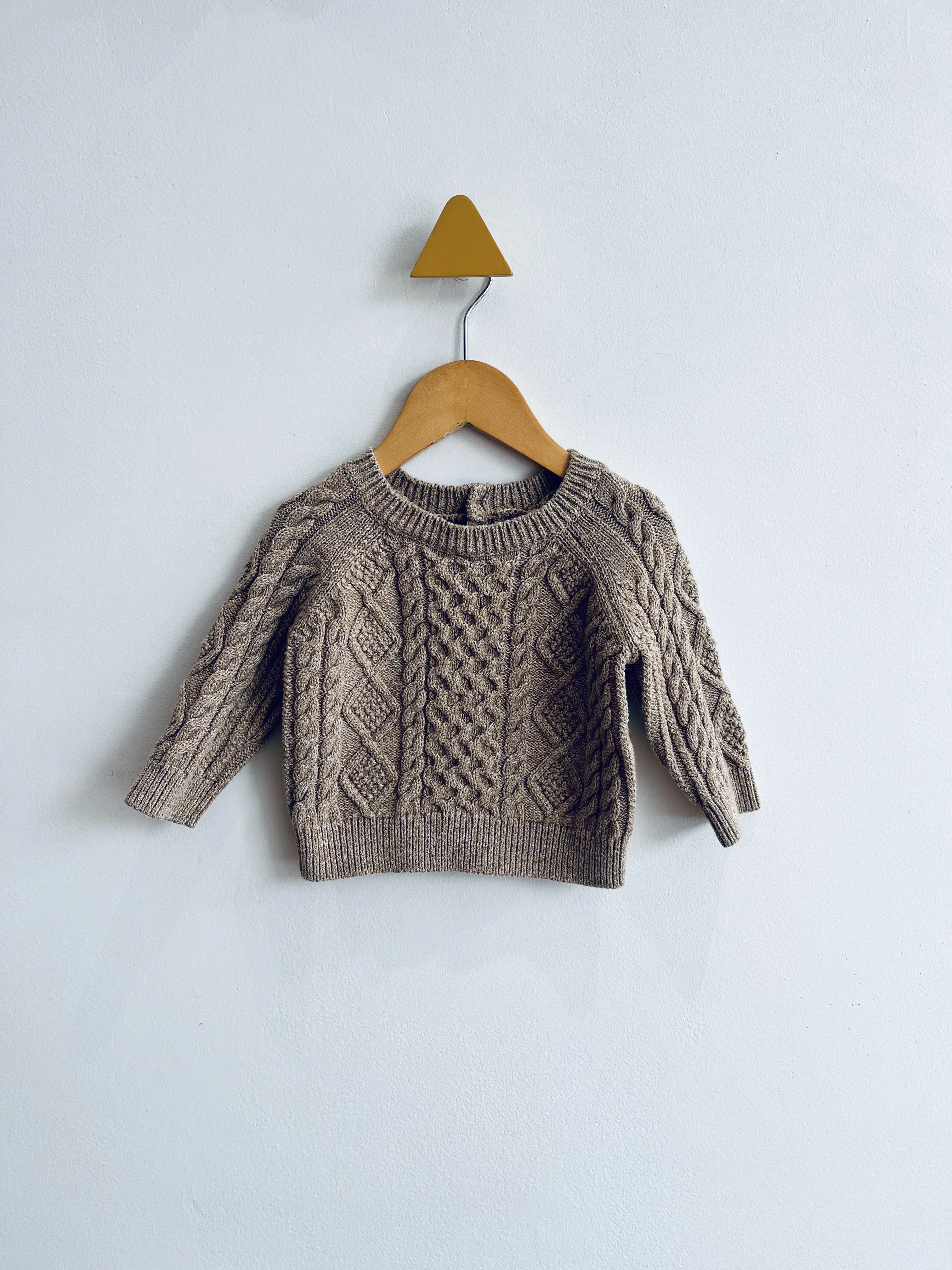 Cable Knit Sweater // 6-12M