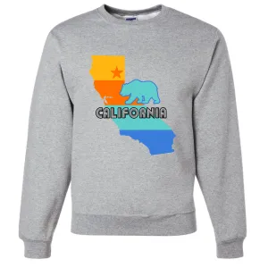 California Bear State Stripes Crewneck Sweatshirt